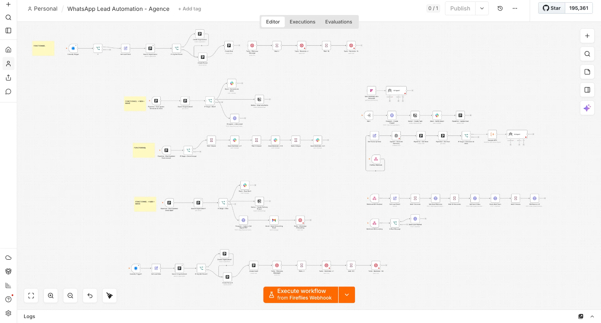 Architecture RevOps · rendez-vous, devis, relances et onboarding